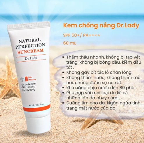 Công dụng của kem chống nắng Dr. Lady SunCream SPF 50+/PA++++: nâng tông da và kiểm soát dầu