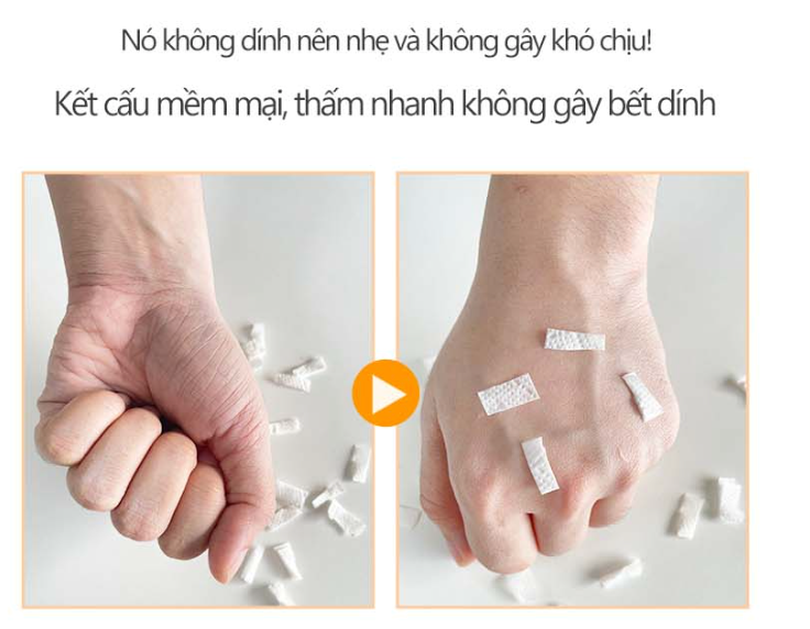 Chất kem mỏng nhẹ, thấm nhanh vào da mà không gây bết dính hay nặng mặt