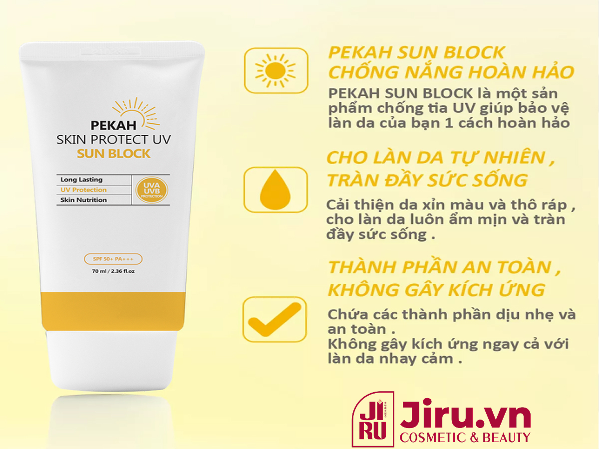 Hình ảnh kem chống nắng Pekah được nhập khẩu trục tiếp từ Hàn Quốc