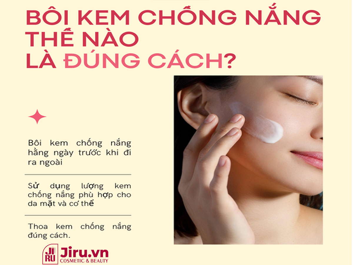 Sử dụng kem chống nắng Pekah thế nào là đúng cách