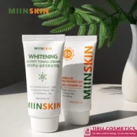 Kem chống nắng vật lý nâng tone Miinskin kiềm dầu, chống nước,  da nhạy cảm